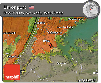 Satellite 3D Map of Unionport