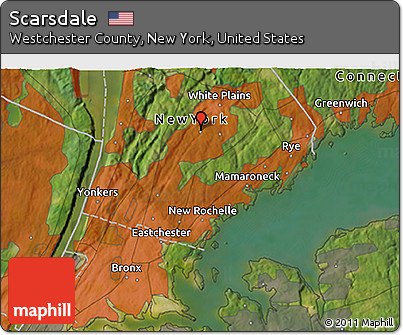 Satellite 3D Map of Scarsdale