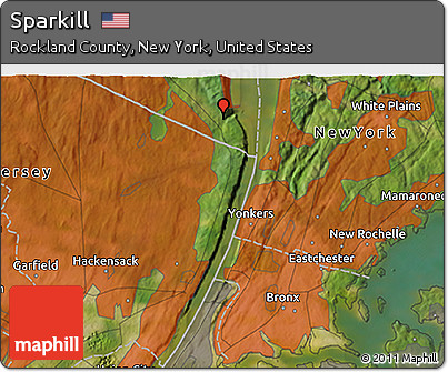 Satellite 3D Map of Sparkill