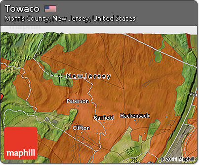 Satellite 3D Map of Towaco