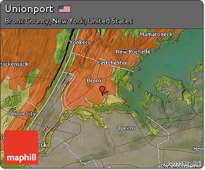 Satellite 3D Map of Unionport