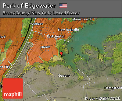 Satellite 3D Map of Park of Edgewater