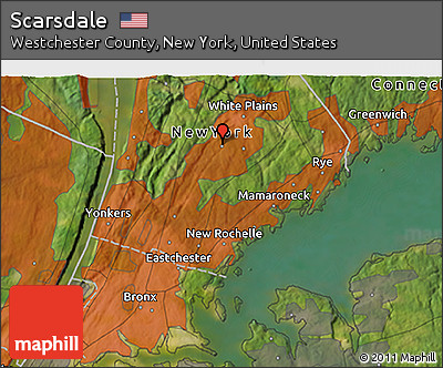 Satellite 3D Map of Scarsdale