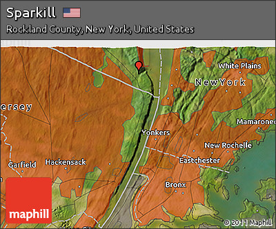 Satellite 3D Map of Sparkill