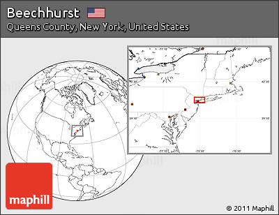 Blank Location Map of Beechhurst