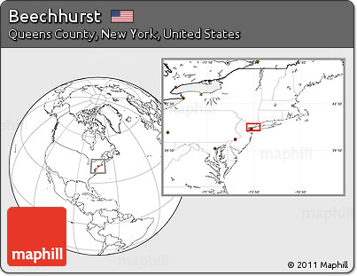 Blank Location Map of Beechhurst
