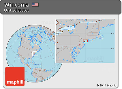 Gray Location Map of Wincoma
