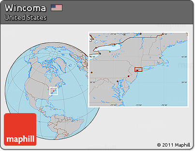Gray Location Map of Wincoma