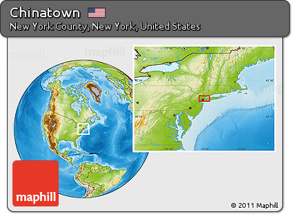 Physical Location Map of Chinatown