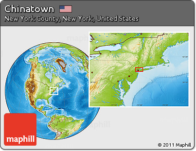 Physical Location Map of Chinatown