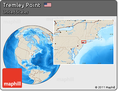 Shaded Relief Location Map of Tremley Point