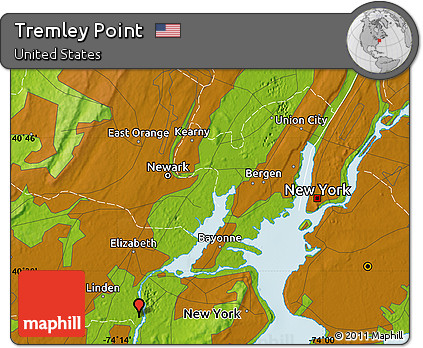 Physical Map of Tremley Point