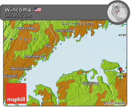 Physical Map of Wincoma
