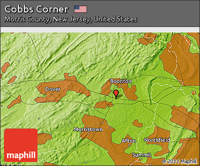 Physical 3D Map of Cobbs Corner