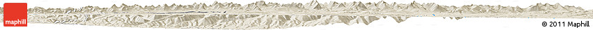 Shaded Relief Horizon Map of Bash-Karakain