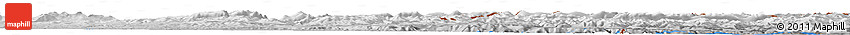Physical Horizon Map of the Area around 40° 50' 23" N, 76° 34' 29" E