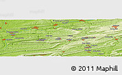 Physical Panoramic Map of the area around 40° 50' 23" N, 76° 25' 30" W