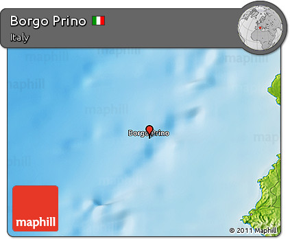 Physical 3D Map of Borgo Prino