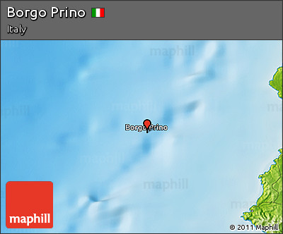 Physical 3D Map of Borgo Prino