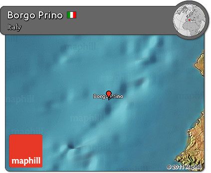Satellite 3D Map of Borgo Prino
