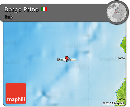 Physical Map of Borgo Prino