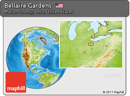 Physical Location Map of Bellaire Gardens