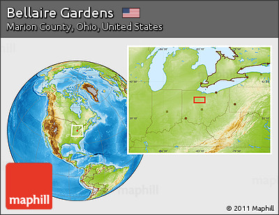 Physical Location Map of Bellaire Gardens