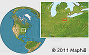 Satellite Location Map of the area around 40° 50' 23" N, 84° 4' 29" W