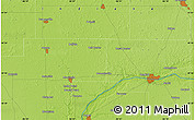 Physical Map of the area around 40° 50' 23" N, 86° 37' 30" W