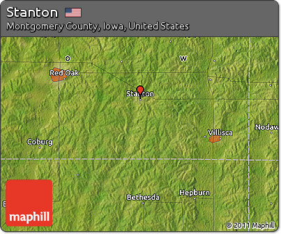 Satellite Map of Stanton