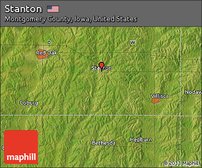 Satellite Map of Stanton