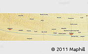 Physical Panoramic Map of the area around 40° 50' 23" N, 99° 22' 30" W