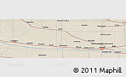 Shaded Relief Panoramic Map of the area around 40° 50' 23" N, 99° 22' 30" W