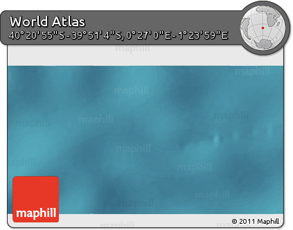Satellite 3D Map of the Area around 40° 6' 0" S, 0° 55' 29" E