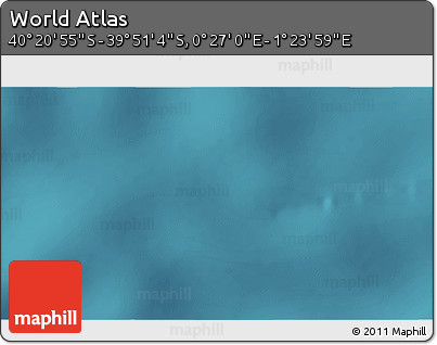 Satellite 3D Map of the Area around 40° 6' 0" S, 0° 55' 29" E