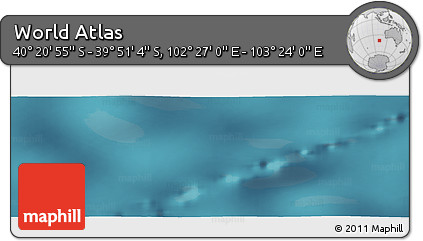 Satellite Panoramic Map of the Area around 40° 6' 0" S, 102° 55' 30" E