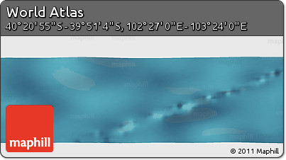 Satellite Panoramic Map of the Area around 40° 6' 0" S, 102° 55' 30" E
