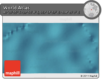 Satellite 3D Map of the Area around 40° 6' 0" S, 103° 46' 30" E