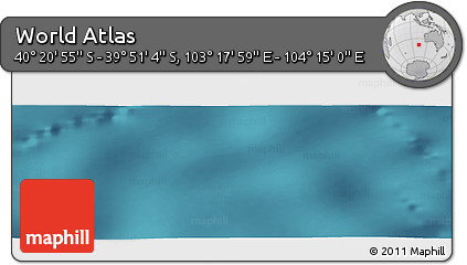 Satellite Panoramic Map of the Area around 40° 6' 0" S, 103° 46' 30" E
