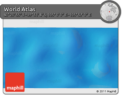 Shaded Relief 3D Map of the Area around 40° 6' 0" S, 105° 28' 29" E