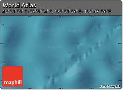 Satellite Map of the Area around 40° 6' 0" S, 106° 19' 29" E