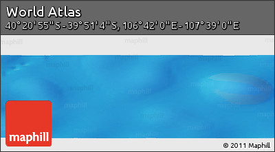 Physical Panoramic Map of the Area around 40° 6' 0" S, 107° 10' 30" E