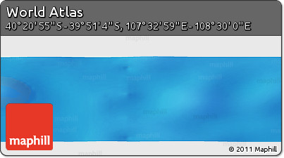 Physical Panoramic Map of the Area around 40° 6' 0" S, 108° 1' 30" E