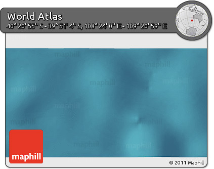Satellite 3D Map of the Area around 40° 6' 0" S, 108° 52' 30" E