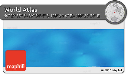 Physical Panoramic Map of the Area around 40° 6' 0" S, 108° 52' 30" E