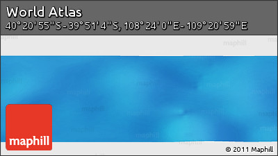 Physical Panoramic Map of the Area around 40° 6' 0" S, 108° 52' 30" E