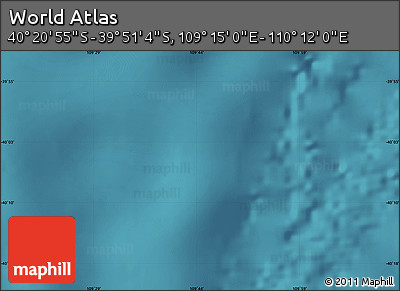Satellite Map of the Area around 40° 6' 0" S, 109° 43' 29" E