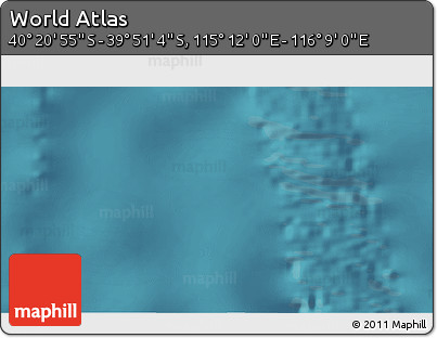 Satellite 3D Map of the Area around 40° 6' 0" S, 115° 40' 30" E