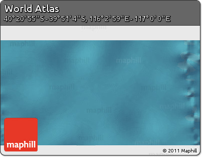 Satellite 3D Map of the Area around 40° 6' 0" S, 116° 31' 30" E