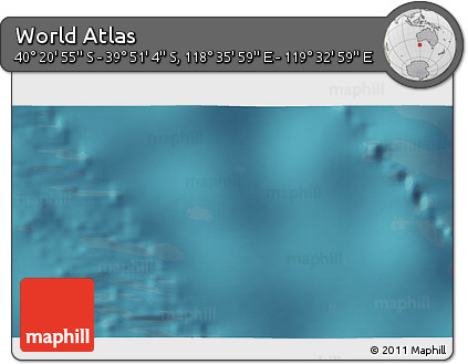 Satellite 3D Map of the Area around 40° 6' 0" S, 119° 4' 29" E